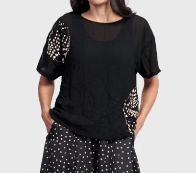 Alembika Halo Boxy Tee In Galaxy In Black