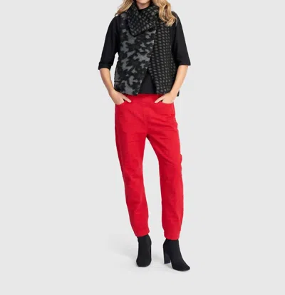 Alembika Hush Cozy Moto Vest In Gray / Black