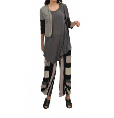 Alembika Jess Crinkle Punto Pants In Stripes In Multi