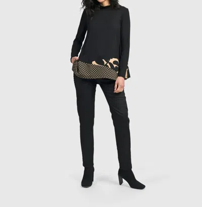 Alembika Nikita Turtleneck Trapeze Top In Mix
