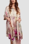 Alembika Oversized Flowy Floral Tunic In Multi