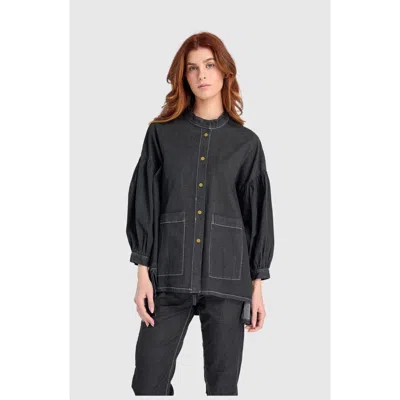 Alembika Penelope Puff Top In Black