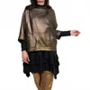 Alembika Roxy Pullover Top In Gold In Brown
