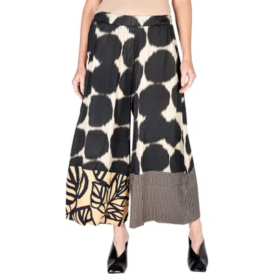 Alembika Serene Mixed Print Wide Leg Pants