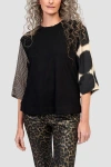 ALEMBIKA ALEMBIKA SERENE PRINT MIXED MEDIA TEE