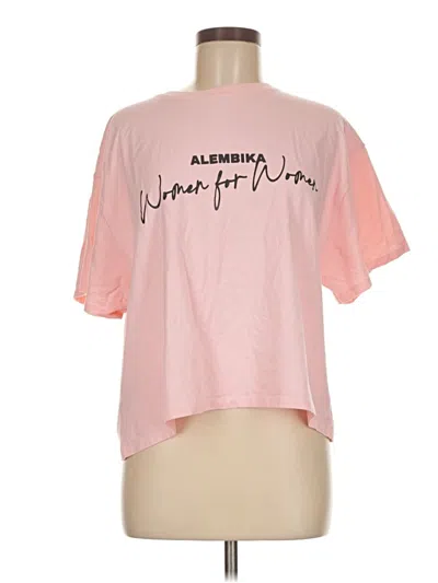 Pre-owned Alembika Short Sleeve T-shirt In Pink