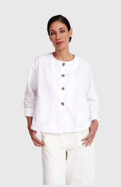 Alembika Side Streets Topper Jacket In White