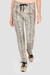 ALEMBIKA ALEMBIKA SNAKE SKIN PRINT SLIM-FIT STRETCH JEANS