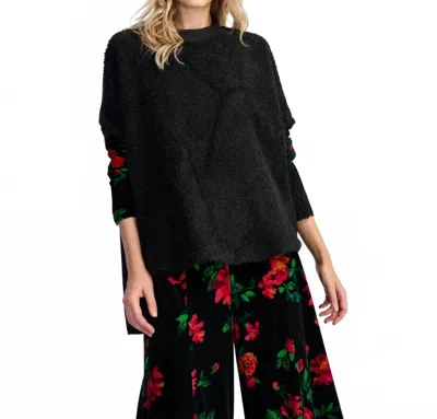 Alembika Spotlight Boucle Top In Roses In Black