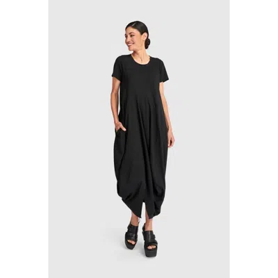 Alembika Staple Cocoon Dress In Black