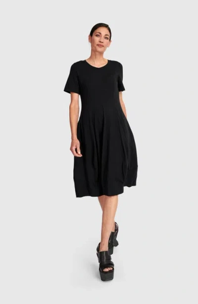 Alembika Staple Short Sleeve Dress In Blue