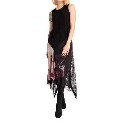 Alembika Stevie Flapper Dress In Mix In Black