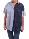 Alembika Tao Trapeze Shirt In Navy In Blue