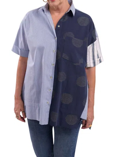 Alembika Tao Trapeze Shirt In Navy In Blue