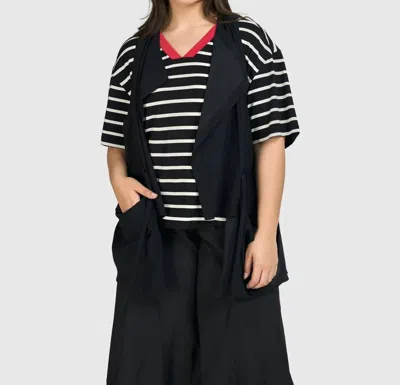 Alembika Tekbika Gabrielle Relaxed Vest In Black