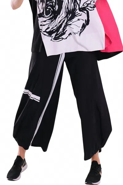 Alembika Tekbika Stripe Punto Pants In Black