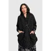 Alembika Thorne Cozy Cowl Jacket In Black