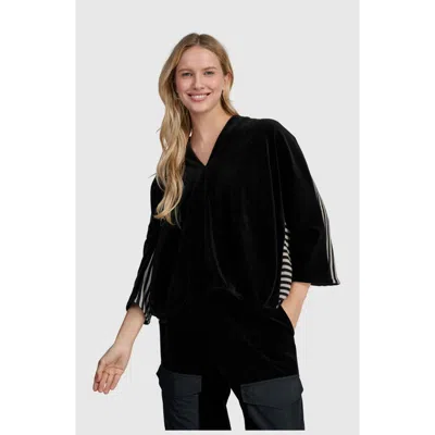 Alembika Velvet Vav Top In Black Mix