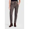 Alembika Washed Iconic Stretch Jeans In Brown