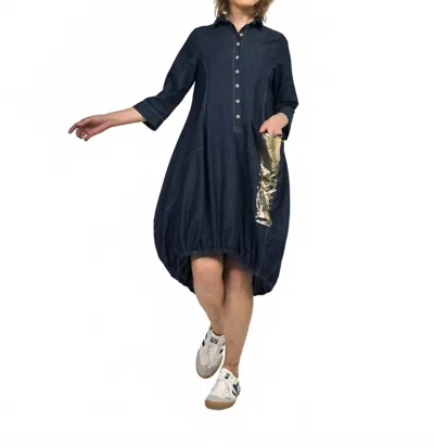 Alembika Winona Wonderful Dress In Denim In Blue