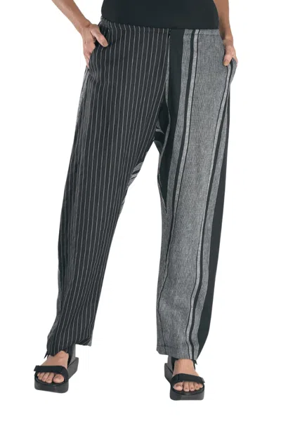 Alembika Women's Stripe Tapered Pants In Gray