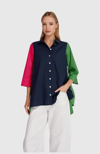 Alembika Zesty A-line Shirt In Blue