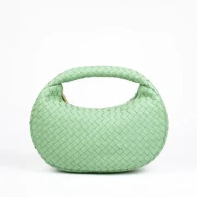 Aleo Laluna Shoulder Bag In Green Fig