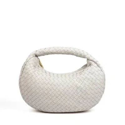 Aleo Laluna Shoulder Bag In Pumice In White