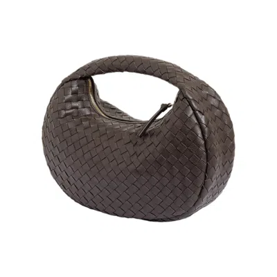 Aleo Women's Brown Laluna Shoulder Bag- Fondant Soft Dollaro Grained Leather