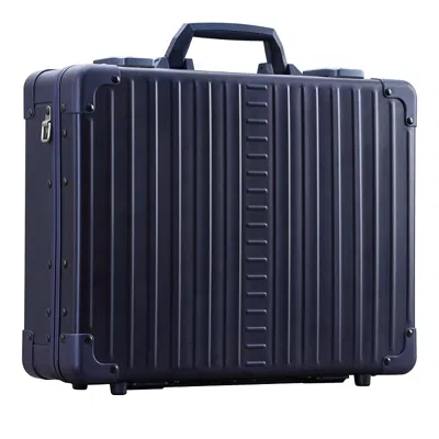 Aleon 17 Aluminum Attache Case In Blue
