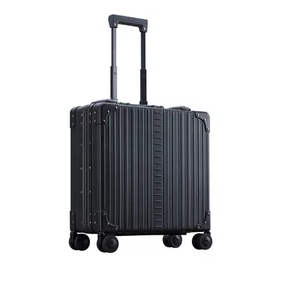 Aleon 17 Aluminum Wheeled Briefcase In Black