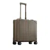 Aleon 17 Aluminum Wheeled Briefcase In Brown