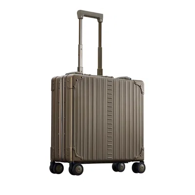 Aleon 17 Aluminum Wheeled Briefcase In Brown