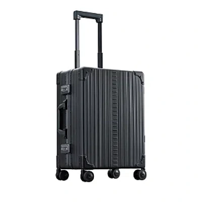 Aleon 21 Aluminum Carry On Spinner Suitcase In Black