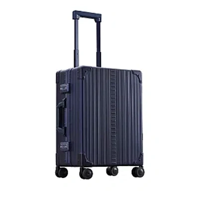 Aleon 21 Aluminum Carry On Spinner Suitcase In Blue
