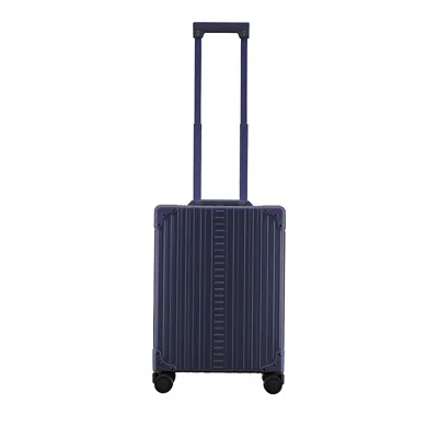 Aleon 21 Aluminum Vertical Spinner Carry On Suitcase In Blue