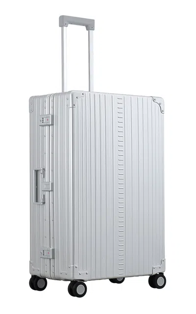 Aleon - 30" Macro Traveler Checked - Silver In White