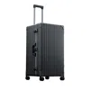 Aleon Aluminum International Trunk Spinner Suitcase In Black