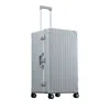 Aleon Aluminum International Trunk Spinner Suitcase In Silver