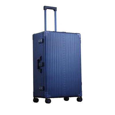 Aleon Aluminum Macro Wheeled Trunk In Blue