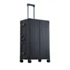 Aleon Macro Traveler Aluminum Spinner Suitcase In Black