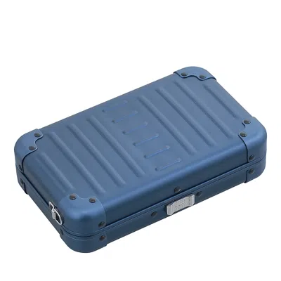 Aleon Small Aluminum Crossbody Case In Sapphire