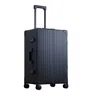 Aleon Traveler 26 Aluminum Spinner Suitcase In Black