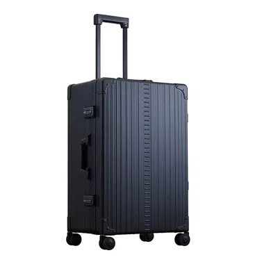 Aleon Traveler 26 Aluminum Spinner Suitcase In Black