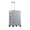 Aleon Traveler 26 Aluminum Spinner Suitcase In Silver