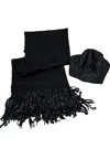 Alessandra-cruciani Scarf And Hat Woman Alessandra Cruciani Ac0841_sciarpa_cappellino In Black