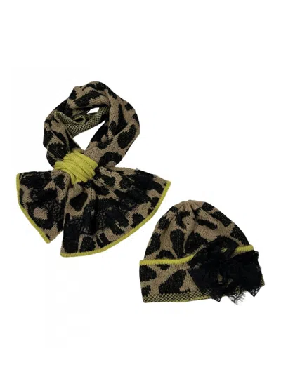 Alessandra-cruciani Scarf And Headphone Woman Alessandra Cruciani Ac0957_sciarpa_cuffia In Black