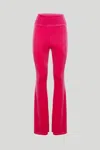 Alessandra Gallo Pantalone A Zampa In Vellluto Fucsia In Rosa