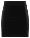 Alessandra Gallo Woman Mini Skirt Black Size 8 Polyester, Elastane In Black