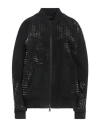 Alessandra Grimoldi Woman Jacket Black Size 12 Leather